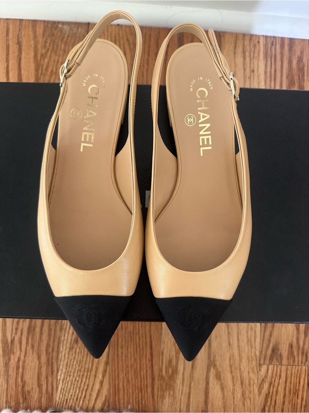NWTChanel sling back  shoes
